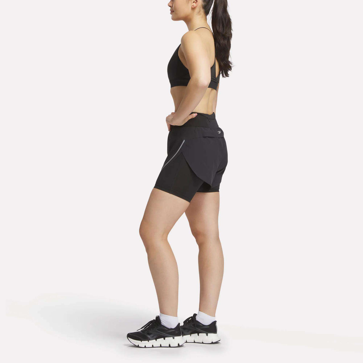 Women's Lux Metallic 2-in-1 Running Shorts 3" - Image 2