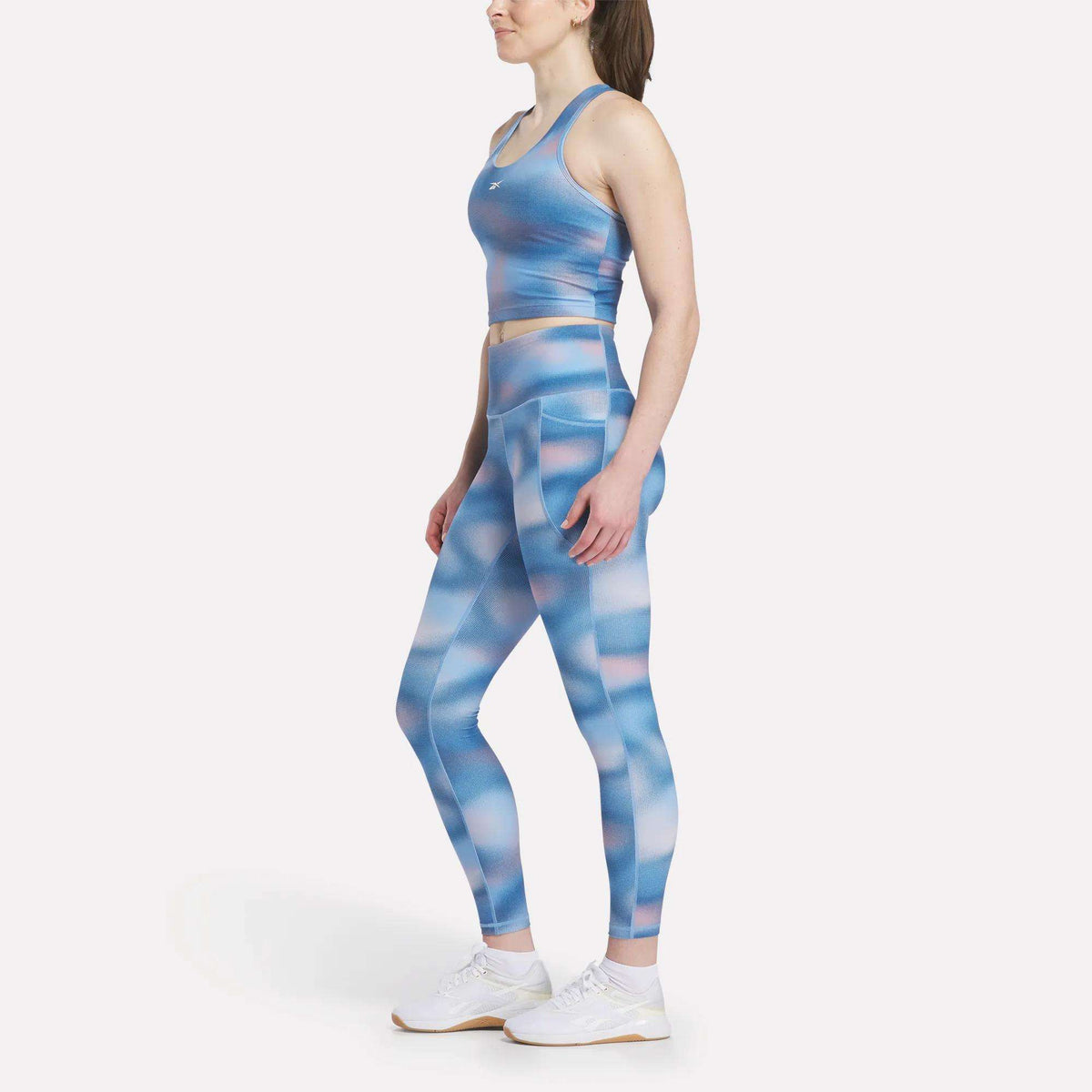 Women's Fluid Print High-Rise Leggings - Image 2
