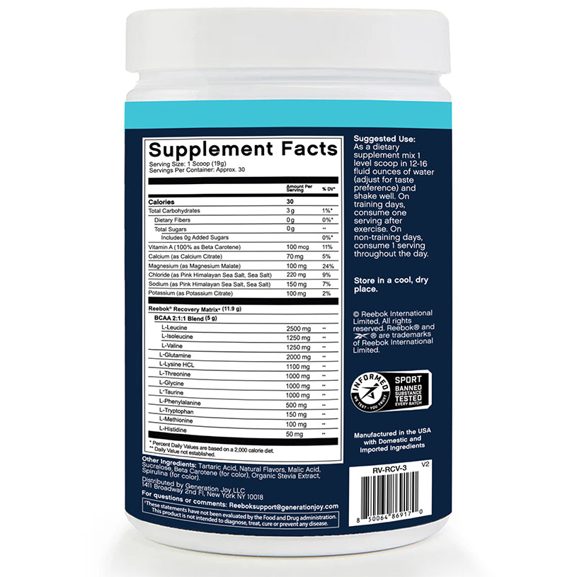 Reebok ReeCover BCAA + EAA + Electrolytes - Image 3